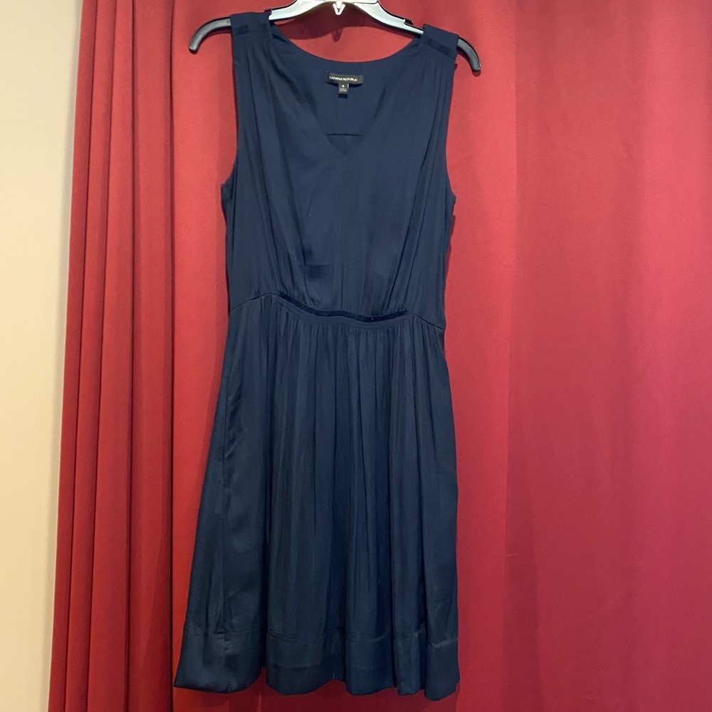 Banana republic NWOT navy dress 8